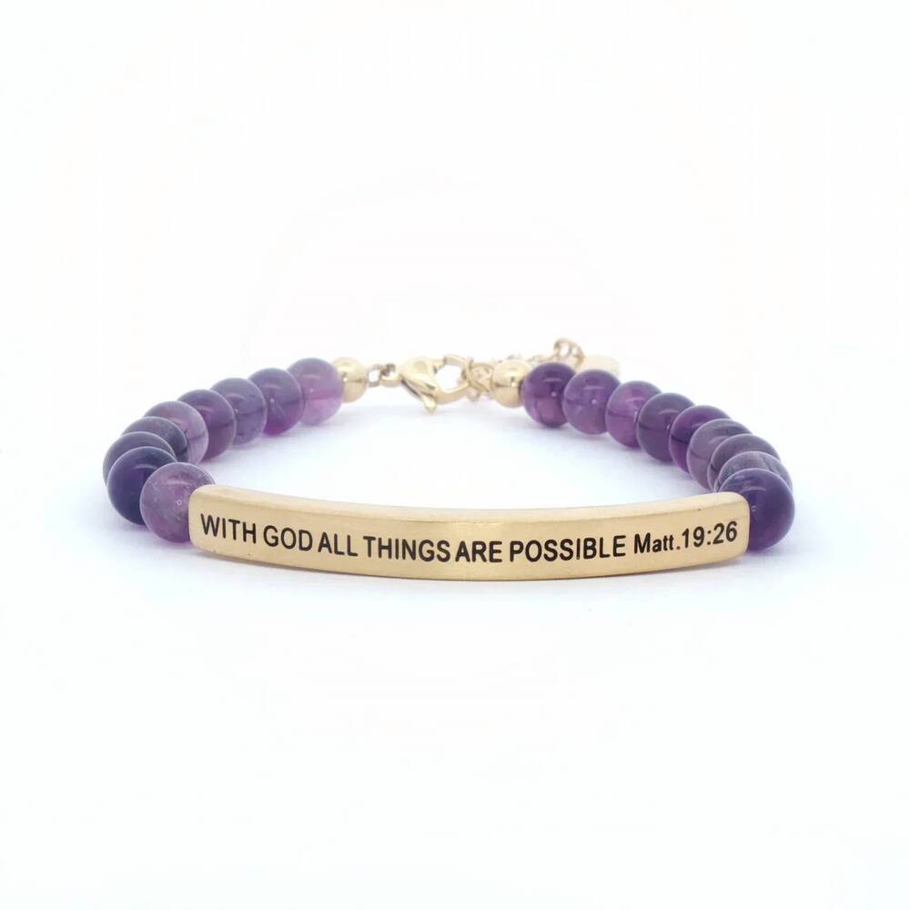 NEW INSPIRE ME BRACELETS women's with god all things are possible bracelet in am